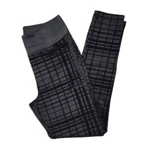 Black Velvet Abstract Checker Skinny Pant